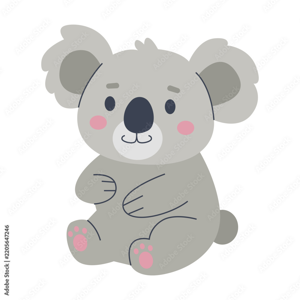 Obraz premium Koala Colored Illustration