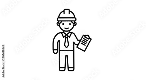 Construction worker with hard hat.