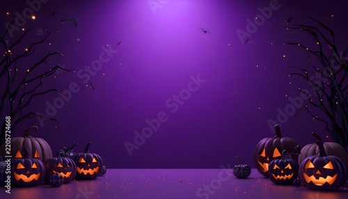 halloween background with pumpkins