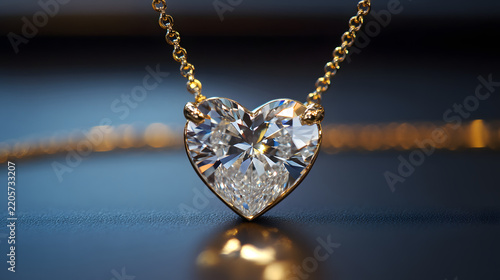 Heart-Shaped Diamond Necklace