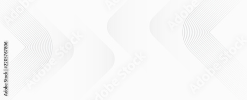 White abstract background with silver metallic gradient, subtle grey lines, and geometric tech pattern design for modern banners.