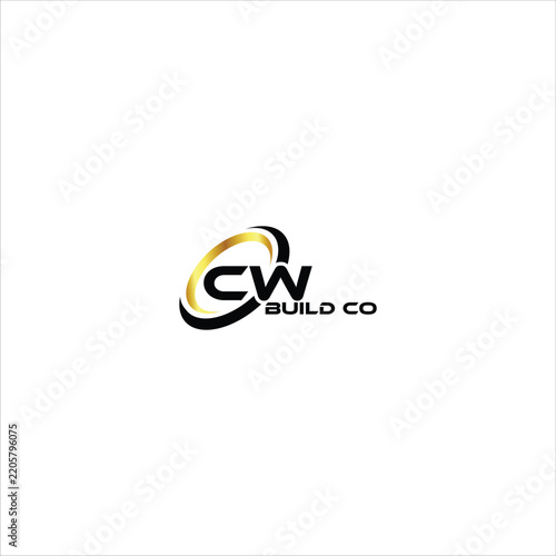 CW Build Co Logo – Modern Construction and Building Company Brand Identity