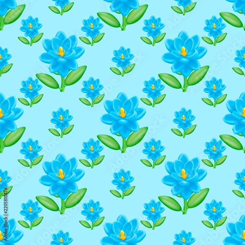 seamless pattern with flowers