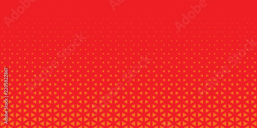 Dots halftone orange color pattern gradient texture with technology digital background.