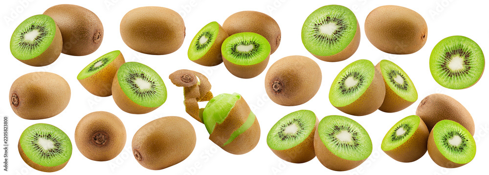 Fototapeta premium kiwi isolated, full depth of field