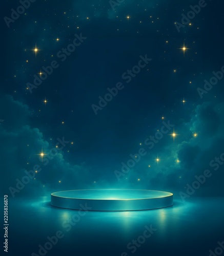 Aurora Borealis Night Sky Magical Background