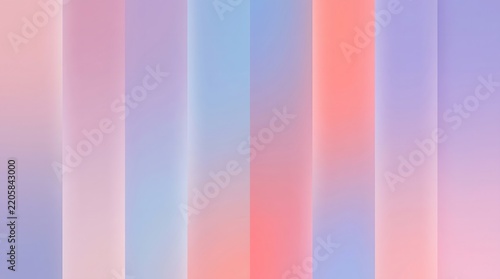 Soft pastel gradients transition seamlessly across vertical forms, creating a minimalist abstract background with calming visual harmony