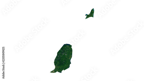 GRENADA Geological Map with Hillshade Relief, High Resolution Terrain PNG