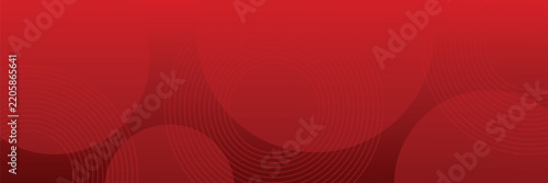 White circle geometric red abstract background. vector
