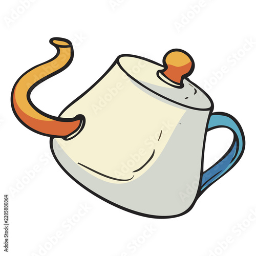 Vintage Teapot Illustration