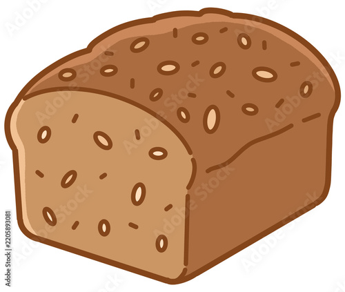 rye bread illustration