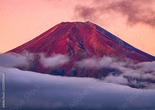 忍野村から富士山