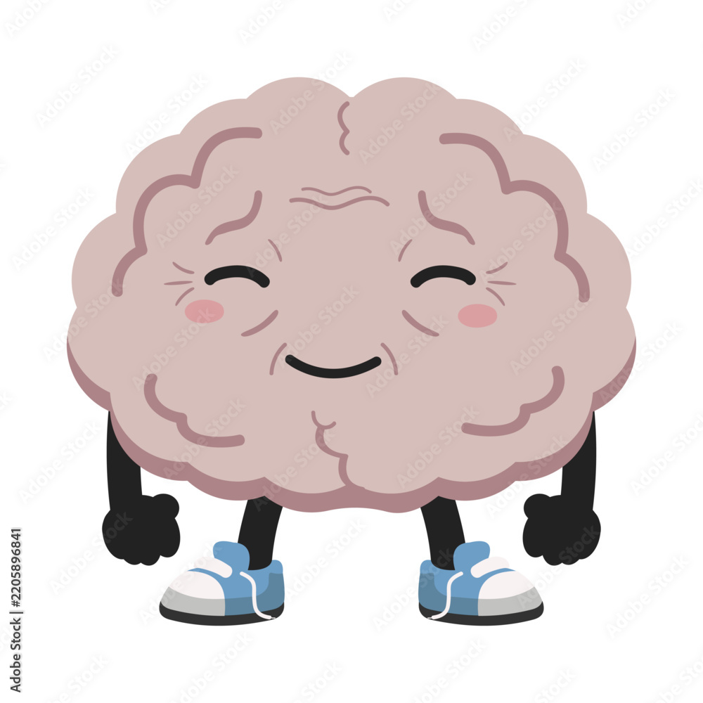 Obraz premium Brain Health Character for Senior Mental Wellness and Memory Care Concept