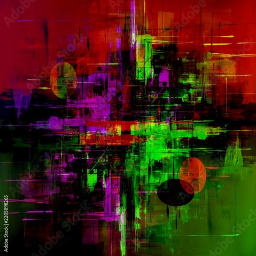 A chance urban abstraction with a fictional composition.