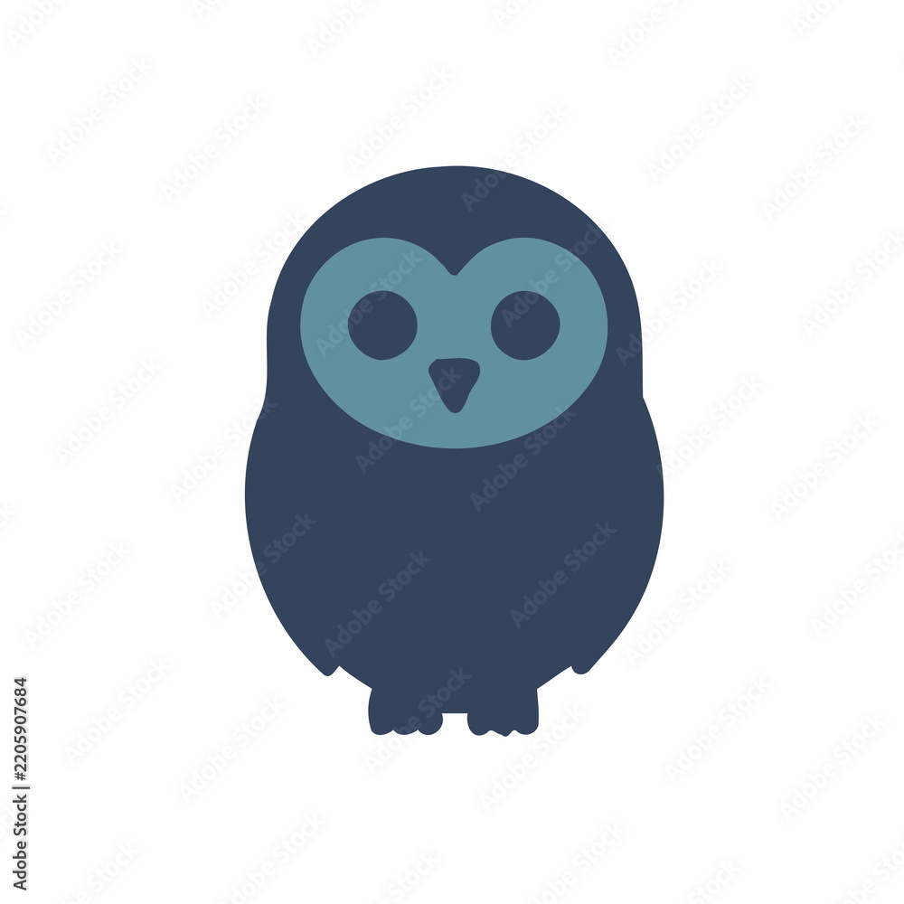 Obraz premium Stylized owl icon