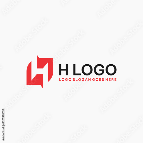H letter  unique logo vector image