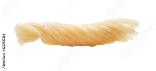 one noodle isolated on a transparent background