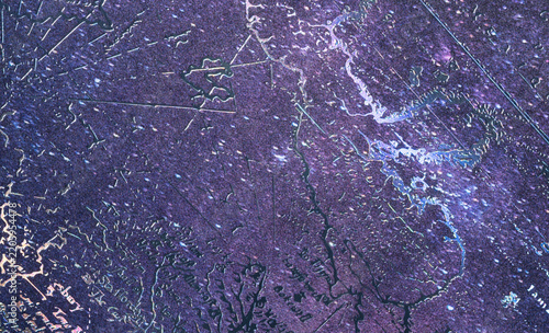 Purple Celestial Map Paper Texture with Iridescent Detail
