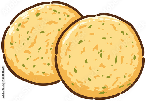 Assorted Cookies and Sweet Dessert Hand Drawn Illustrations