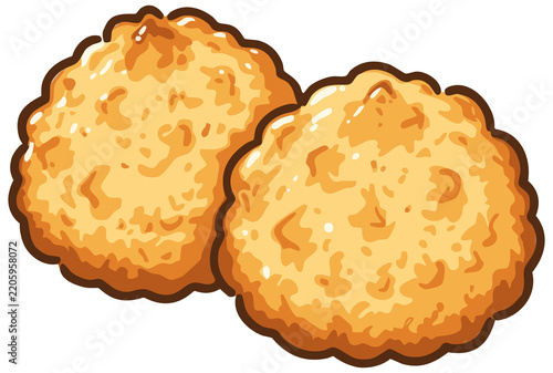 Assorted Cookies and Sweet Dessert Hand Drawn Illustrations