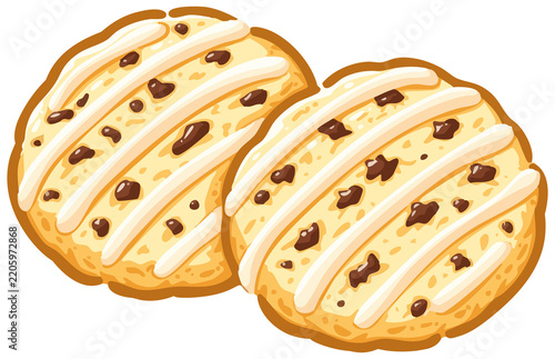 Cute Assorted Cookies Collection, Hand Drawn Dessert Illustration