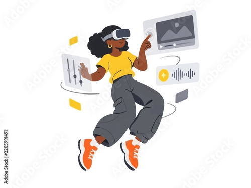 Immersive Digital Creation in Virtual Reality Space