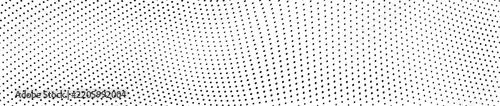 Curved halftone dot pattern suggesting a smooth and continuous wave motion background design