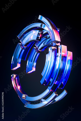 3D security ring for encrypted network communication and data privacy