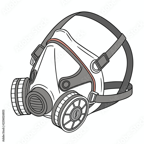 Safety breathing mask designed to protect against dust, smoke, and airborne particles, offering comfortable coverage and reliable respiratory protection for work, industrial, and outdoor use.
