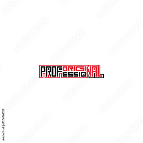 Professional Original combination of words logotype.