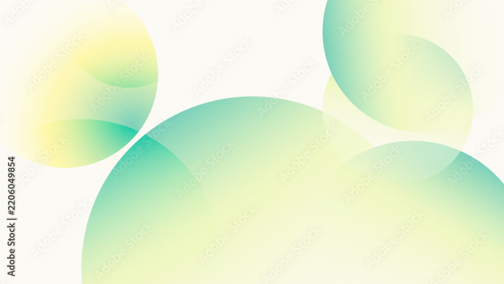 Obraz premium Soft green gradient background with circular shapes and smooth color