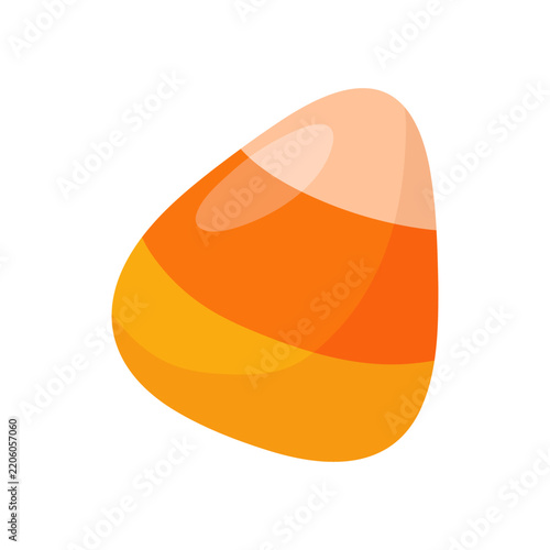 Vibrant Halloween candy corn illustration, a classic sweet autumn treat