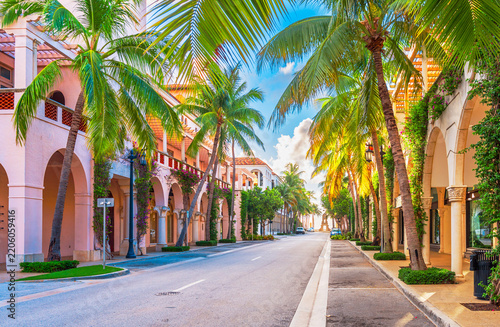 Palm Beach, Florida, USA at Worth Ave on a beautiful day 428