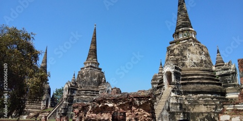 Fotografie wat phra si sanphet in ayutthaya thailand