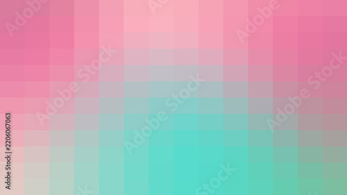 Modern minimalist pixelated gradient background in soft pink and turquoise shades, abstract digital art design wallpaper for creative projects and modern tech branding visuals