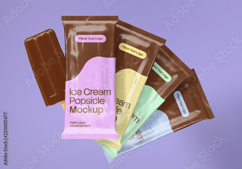 Ice Cream Popsicle Mockup