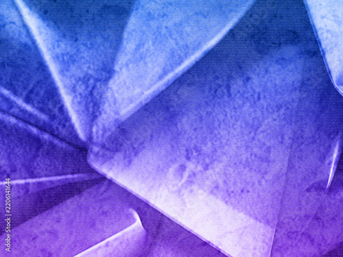Purple Blue Abstract Glass Texture – Geometric Crystal Light Background
