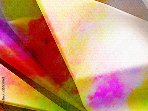 Colorful Abstract Geometric Texture – Vibrant Yellow Red Pink Glass Background