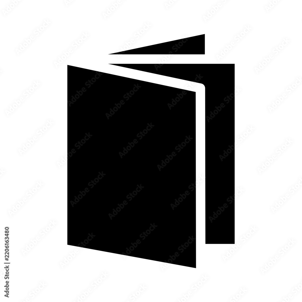 Fototapeta premium book glyph icon