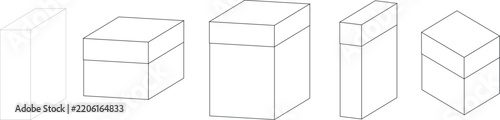 3D Isometric Box Perspective Sketch Vector Set with Geometric Cube and Rectangle Outline Elements
3D Isometric Box Perspective Sketch Vector Set with Geometric Cube and Rectangle Outline Elements