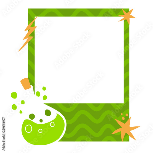 frame with potions