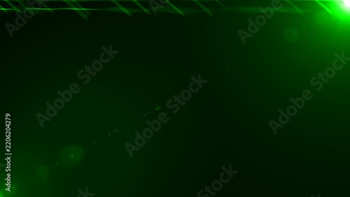 Anamorphic lens flare burst in slow motion, isolated on black background.