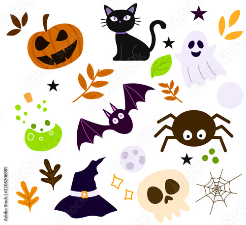 halloween vector set
