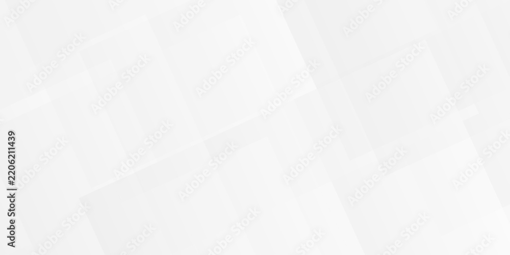 Fototapeta premium Abstract white and gray web business gradient banner overlap triangle cube technology brochure rectangle design. rectangle white material triangle tech element transparent layers banner background.