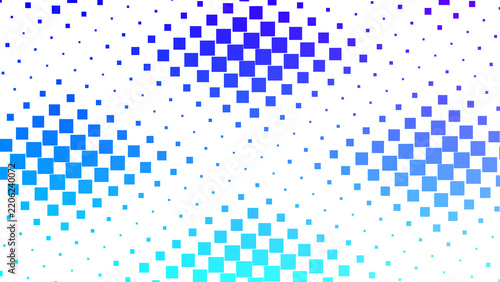 Abstract blue tech pattern with glowing digital blocks and lines creating a futuristic cyberspace networking landscape