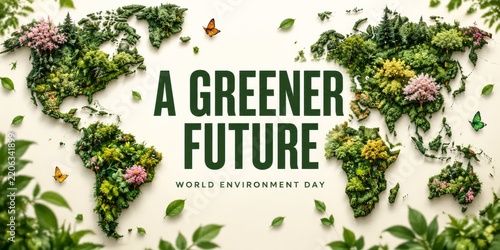 World Environment Day Celebration With a Greener Future Theme Featuring a Tre...