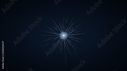 Ice frost crystals blooming outward across a dark surface