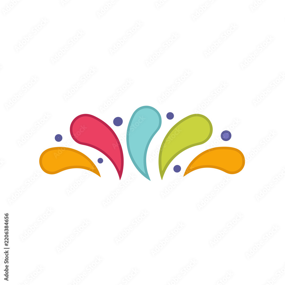 Obraz premium Colorful abstract decorative element with dots