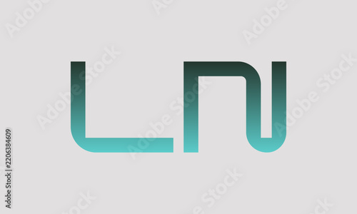 LN L ln initial logo | initial based abstract modern minimal creative logo, vector template image. luxury logotype logo, real estate homie logo. typography logo. initials logo