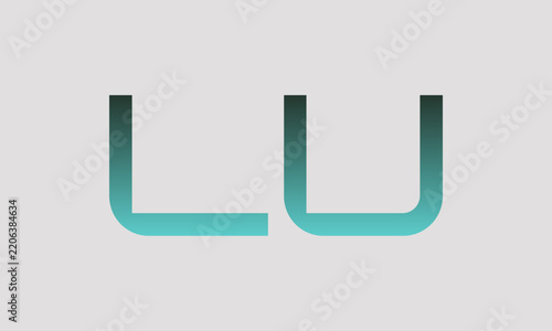 LU L lu initial logo | initial based abstract modern minimal creative logo, vector template image. luxury logotype logo, real estate homie logo. typography logo. initials logo